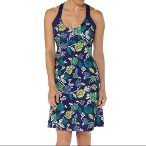 Patagonia Morning Glory dress in blue floral L